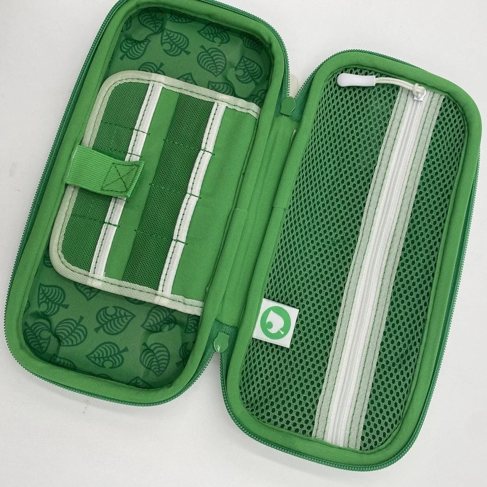 Nintendo Switch PowerA Case Protective Holds Games & Console VGC Green White